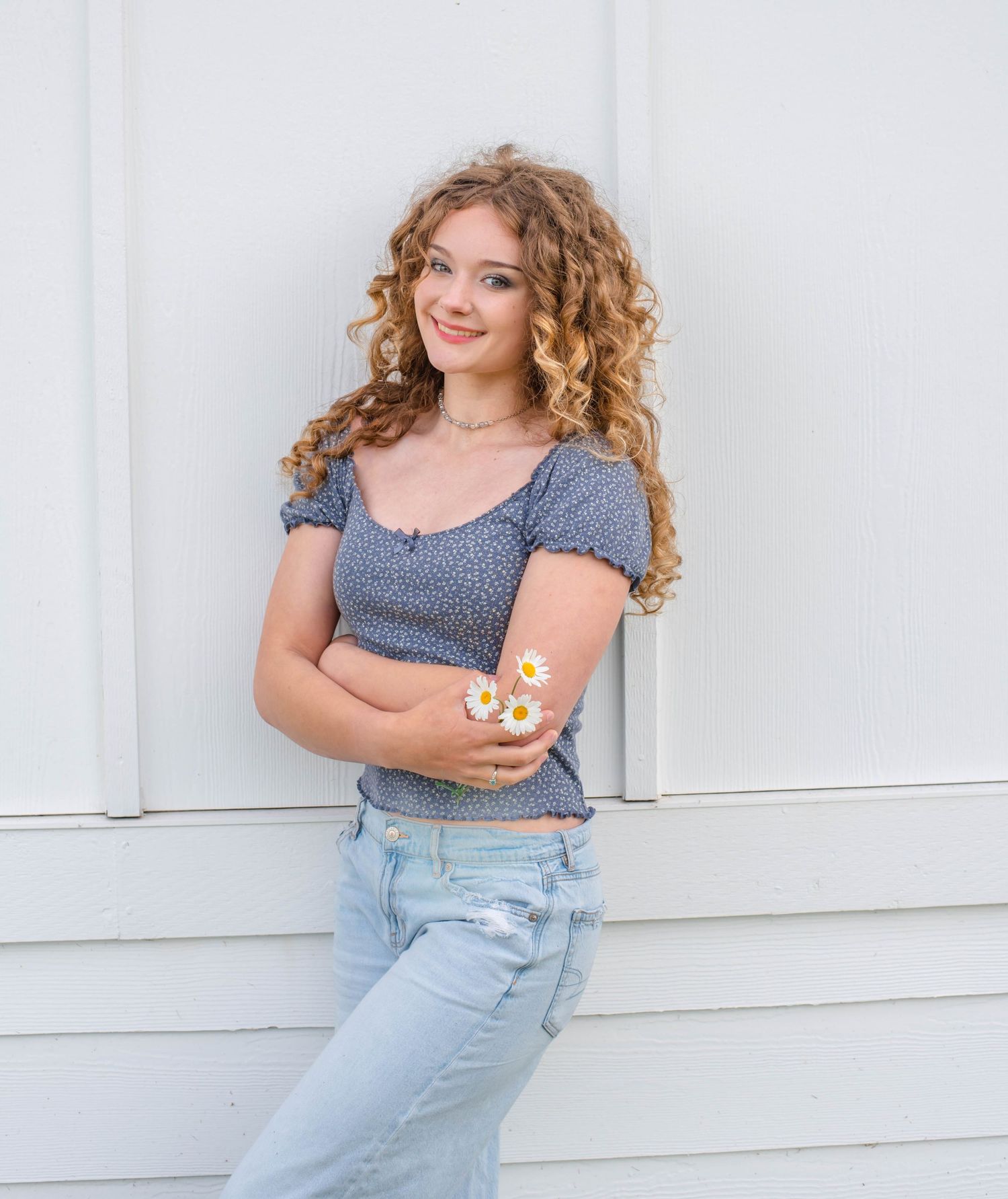 senior girl portrait Hope Mills NC bright natural light