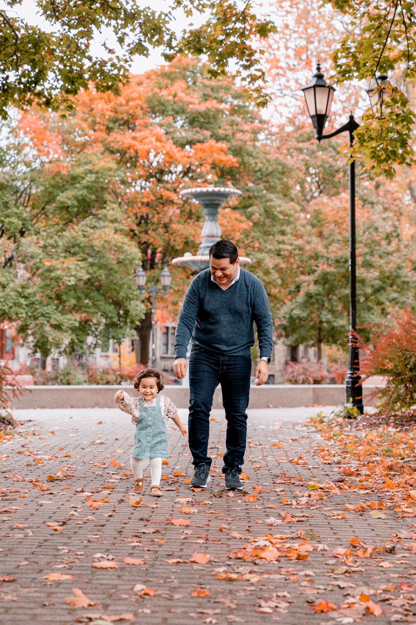 Séance photo d'automne à Montréal.