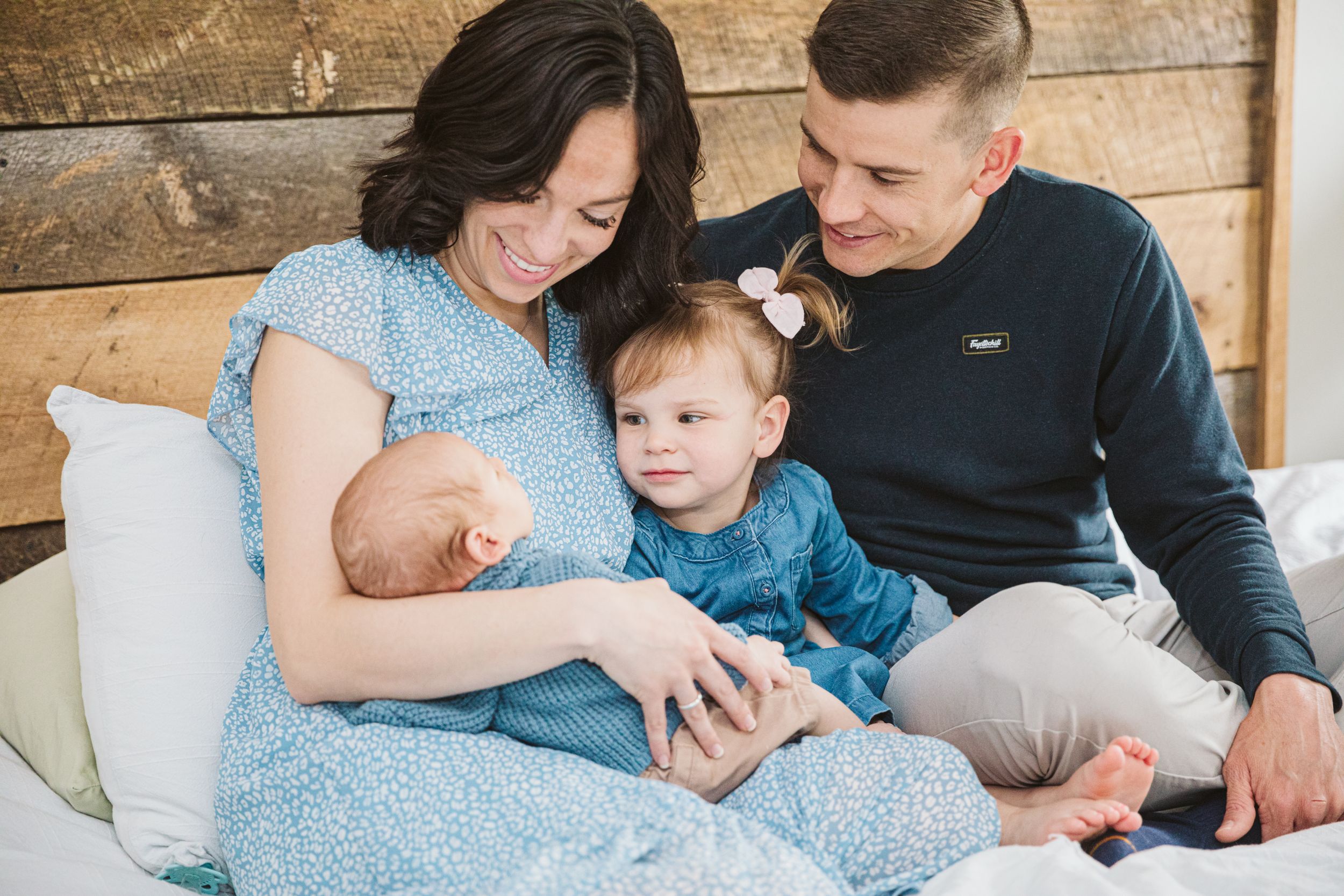 family session indoors with kids