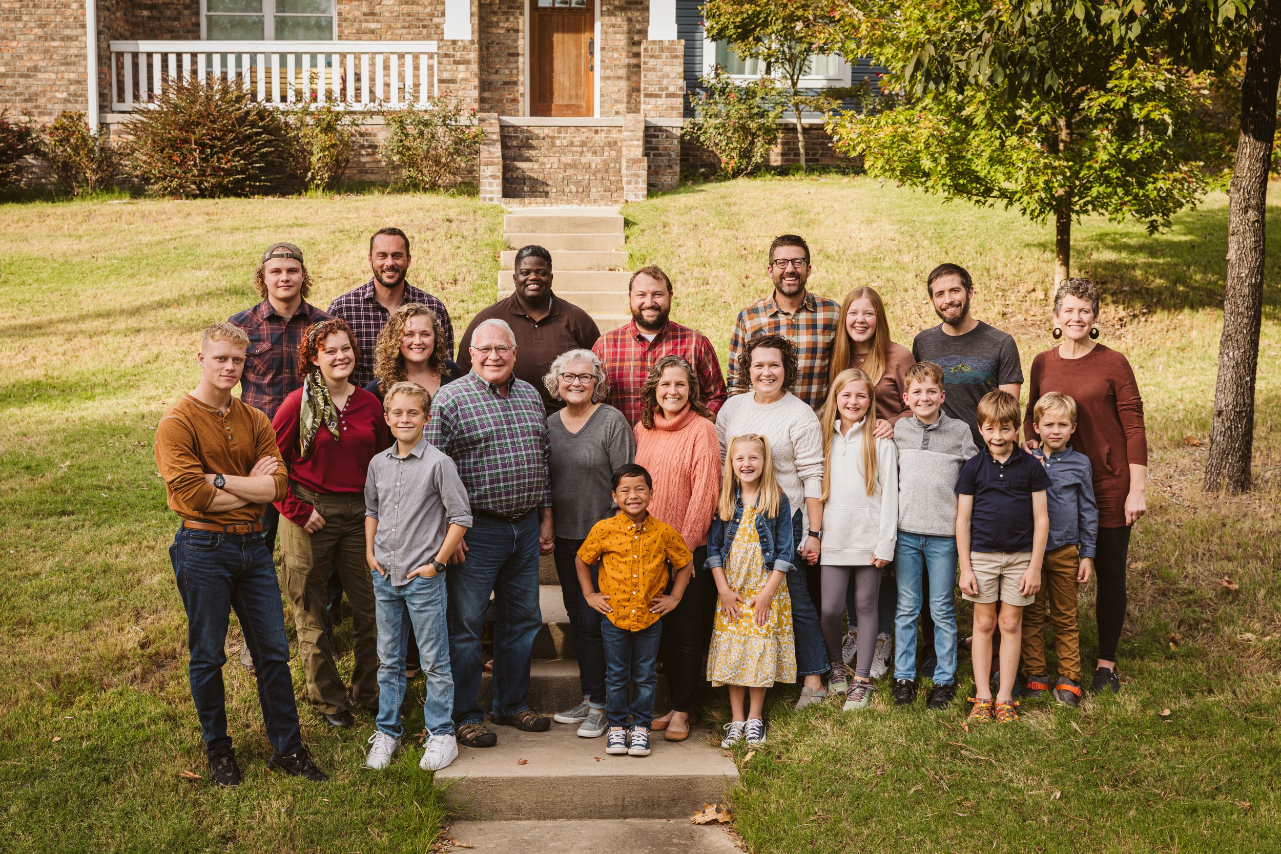 family session in fall with kids