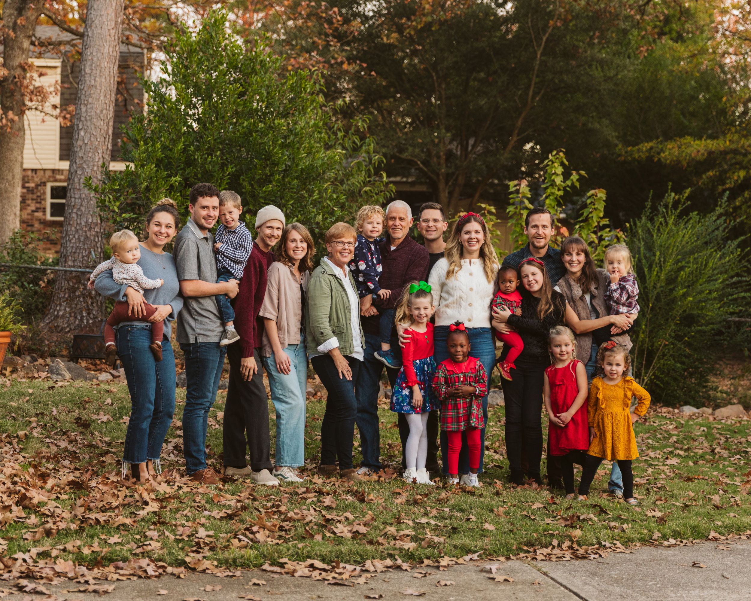 family session in fall with kids