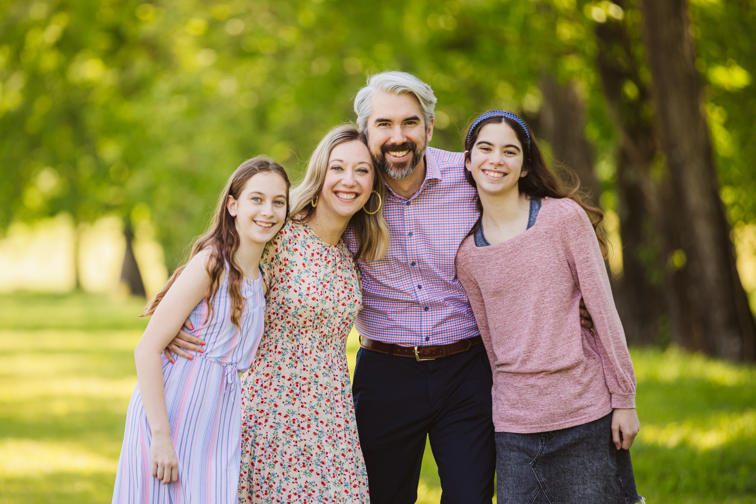 family session in fall with teens