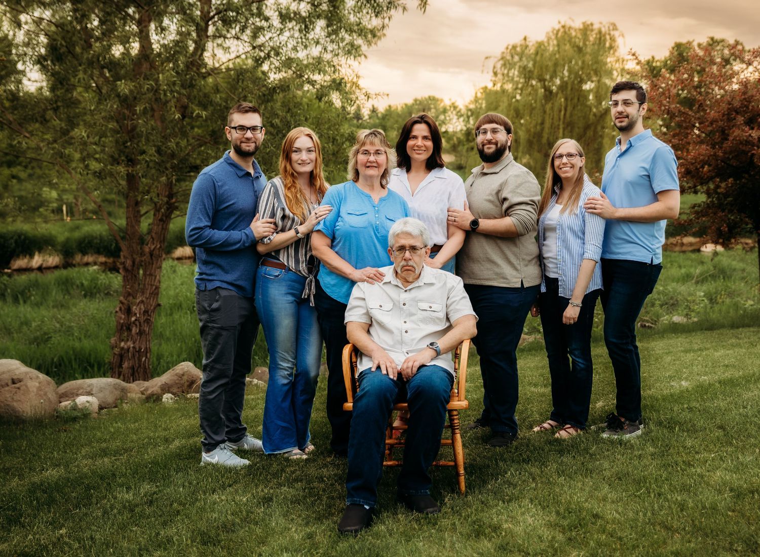A multi-generational family photo session