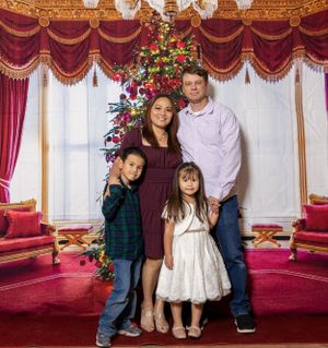 Family portrait Christmas.