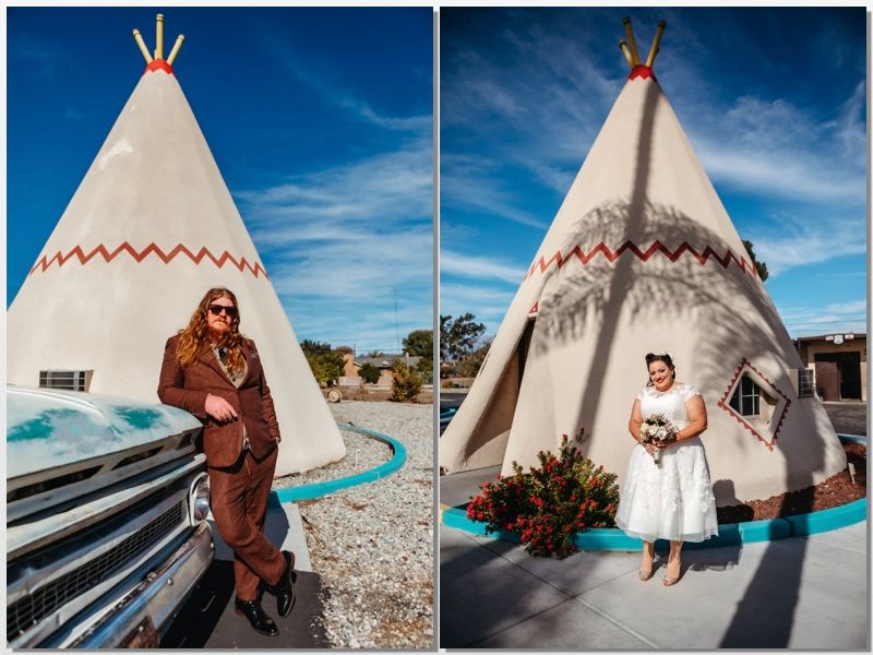 Wigwam Motel Route 66 wedding