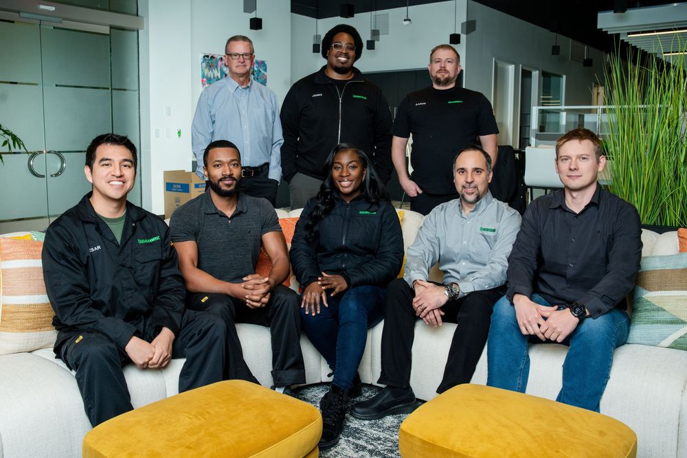 A diverse group of professionals taking professional group photos
