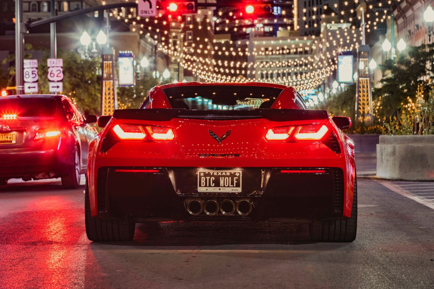 Corvette z06 downtown lights. BTC WOLF