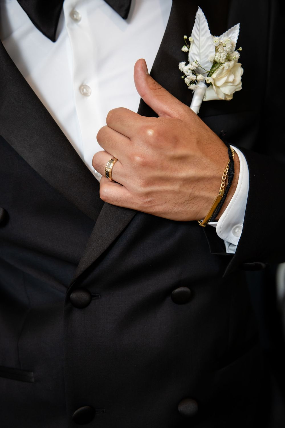 groom detail shot