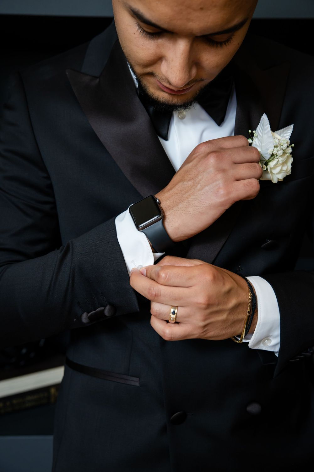 groom details shot
