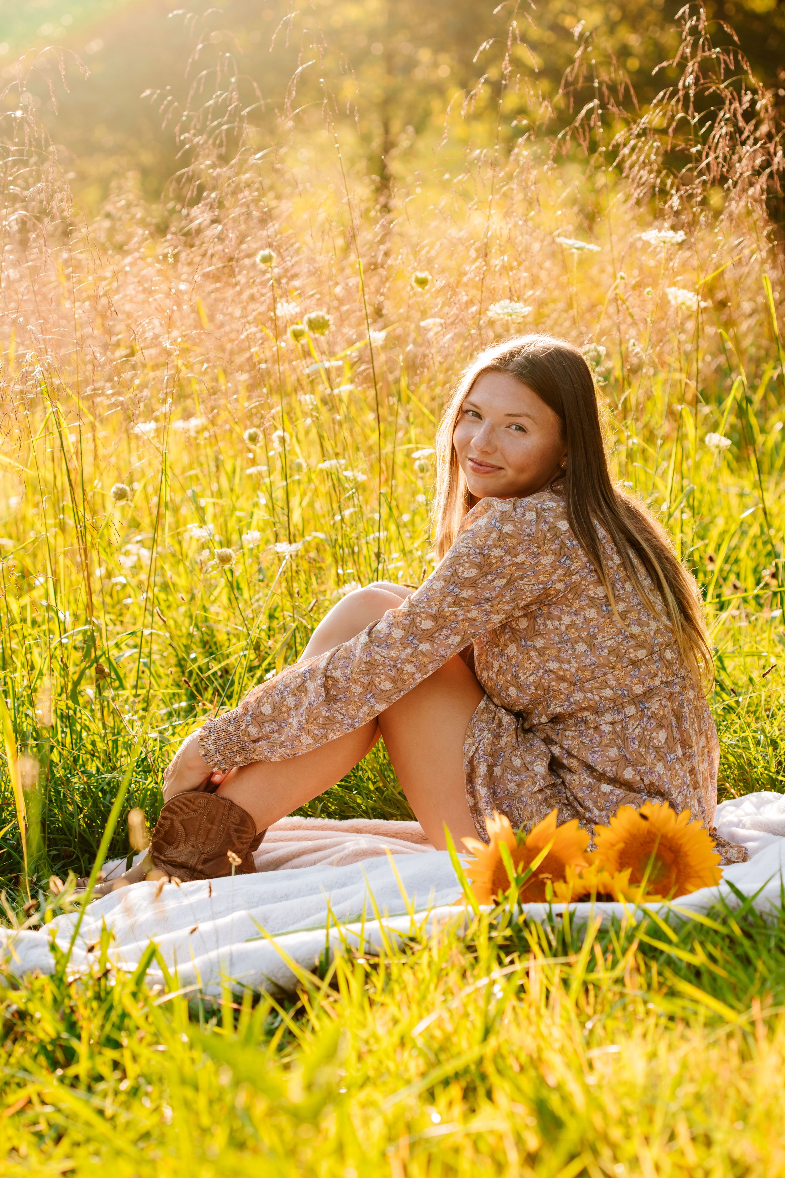 Sunflower senior session