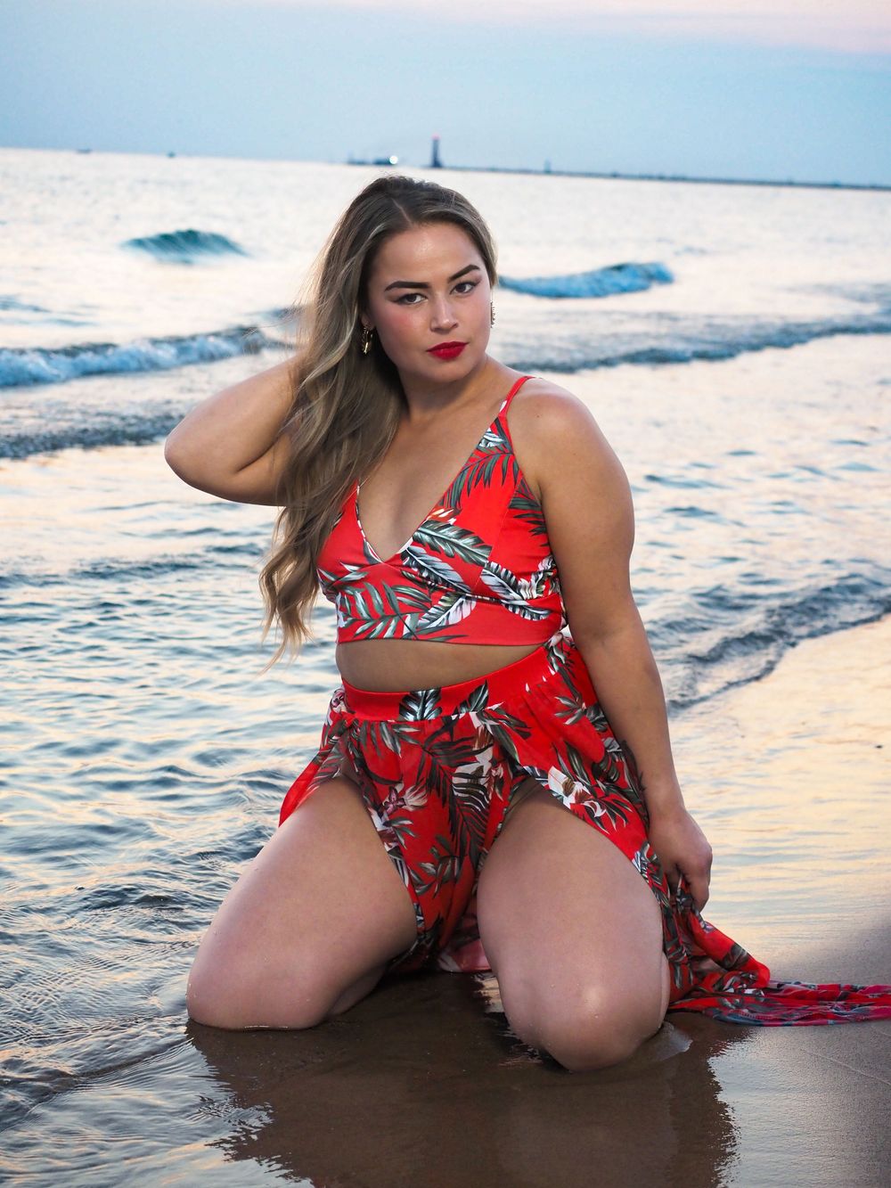 portrait on beach