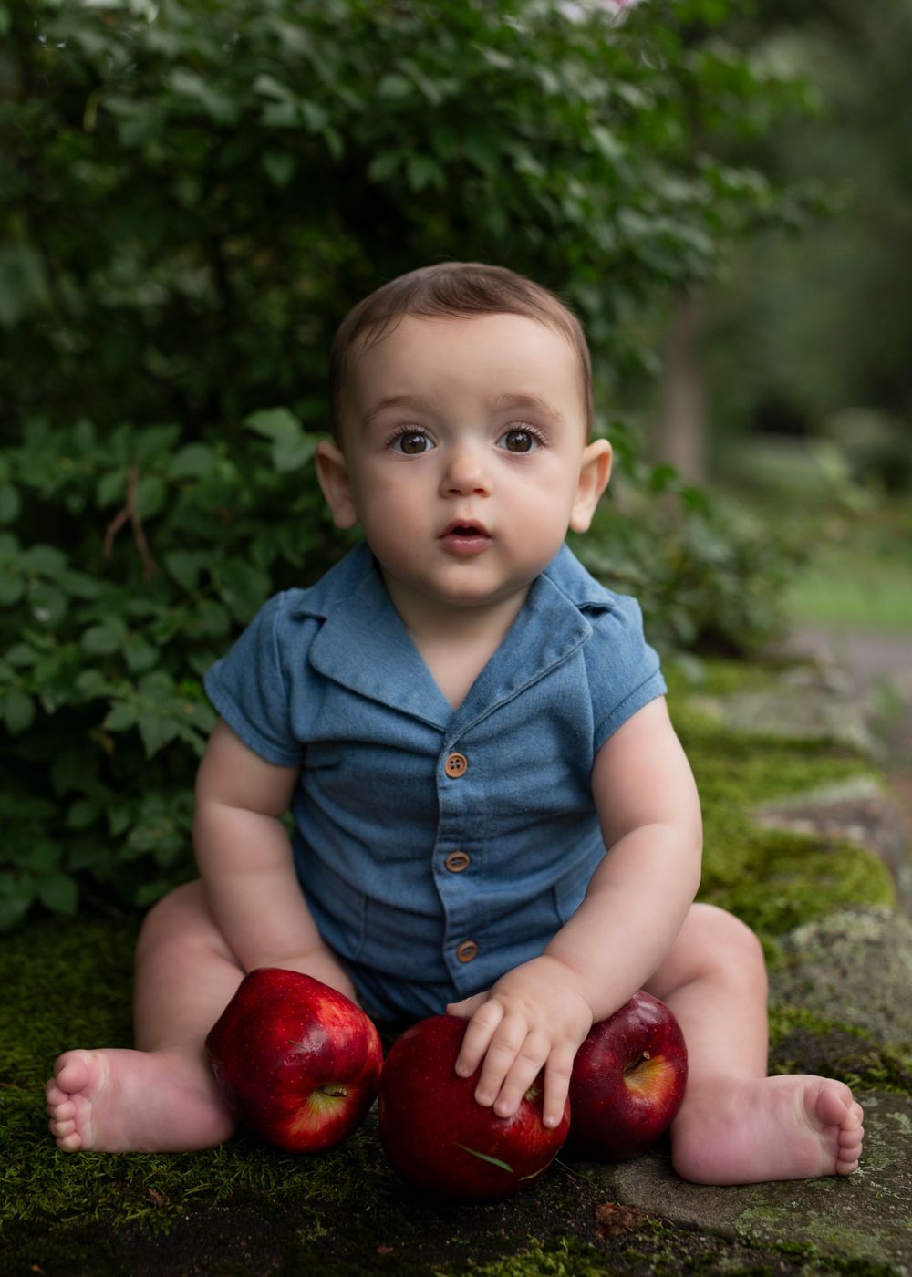 apple photoshoot baby