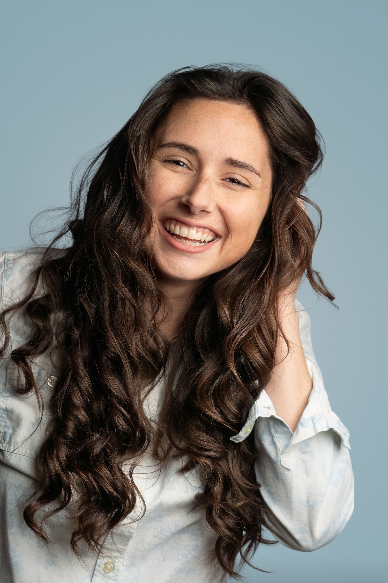 Photographer smiles at camera