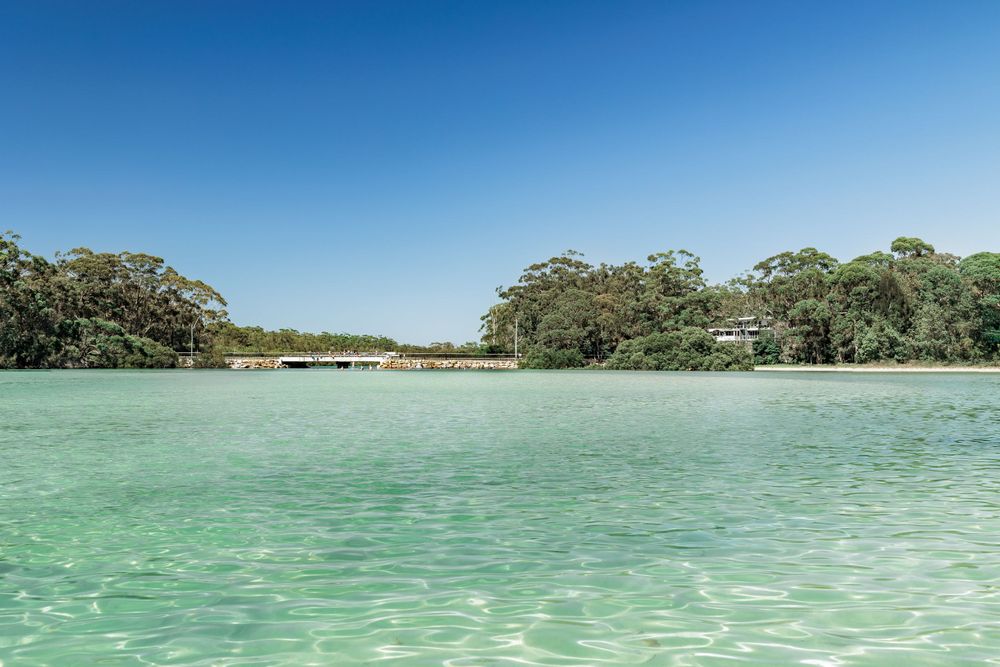 The turquoise waters of Moona Moona Creek, Huskisson Jervis Bay NSW