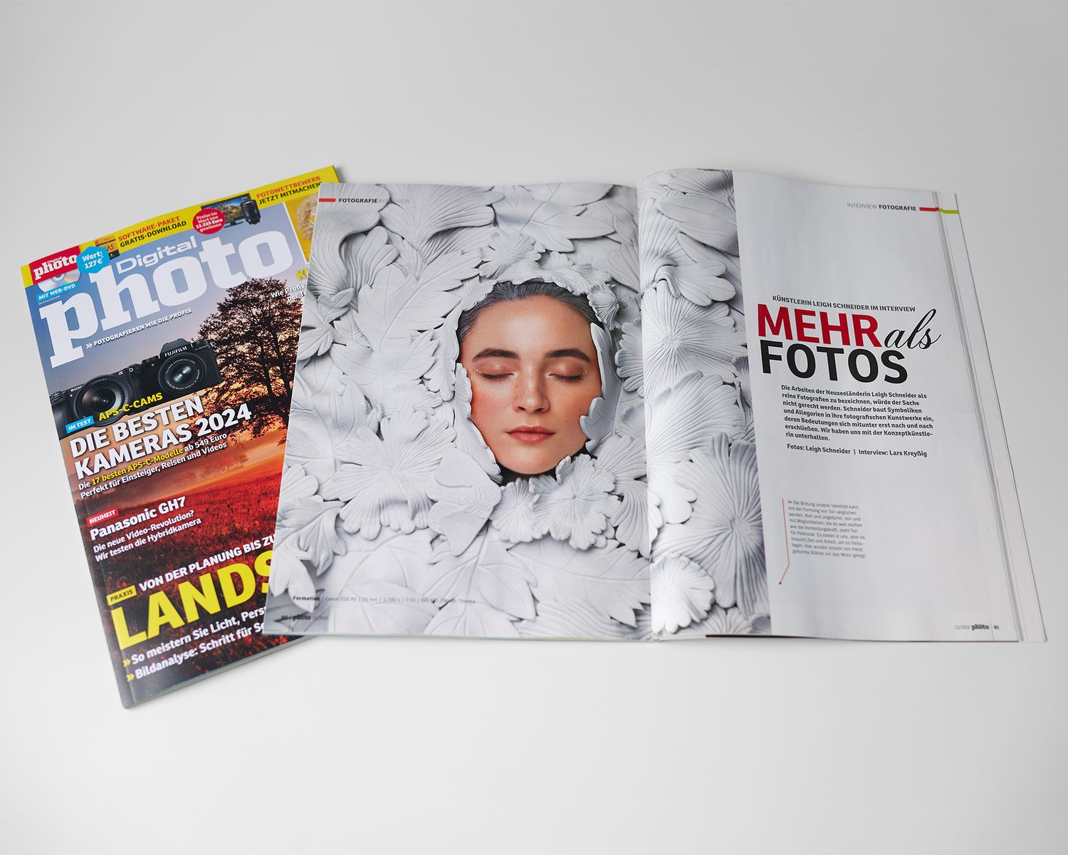 Leigh Schneider editorial interview in Digital Photo Magazine