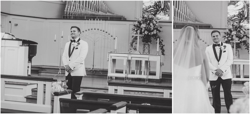 Black and white photo montage showing moments from a wedding celebration including dancing and reception scenes.