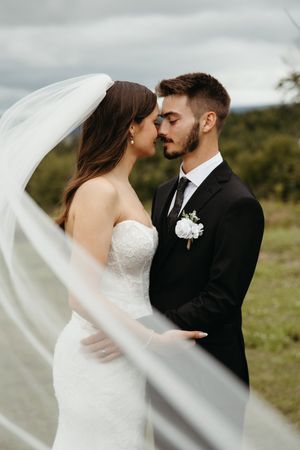 Bride and groom editorial style wedding photography New Brunswick Canada wedding photographer true to life fine art edit romantic classic
