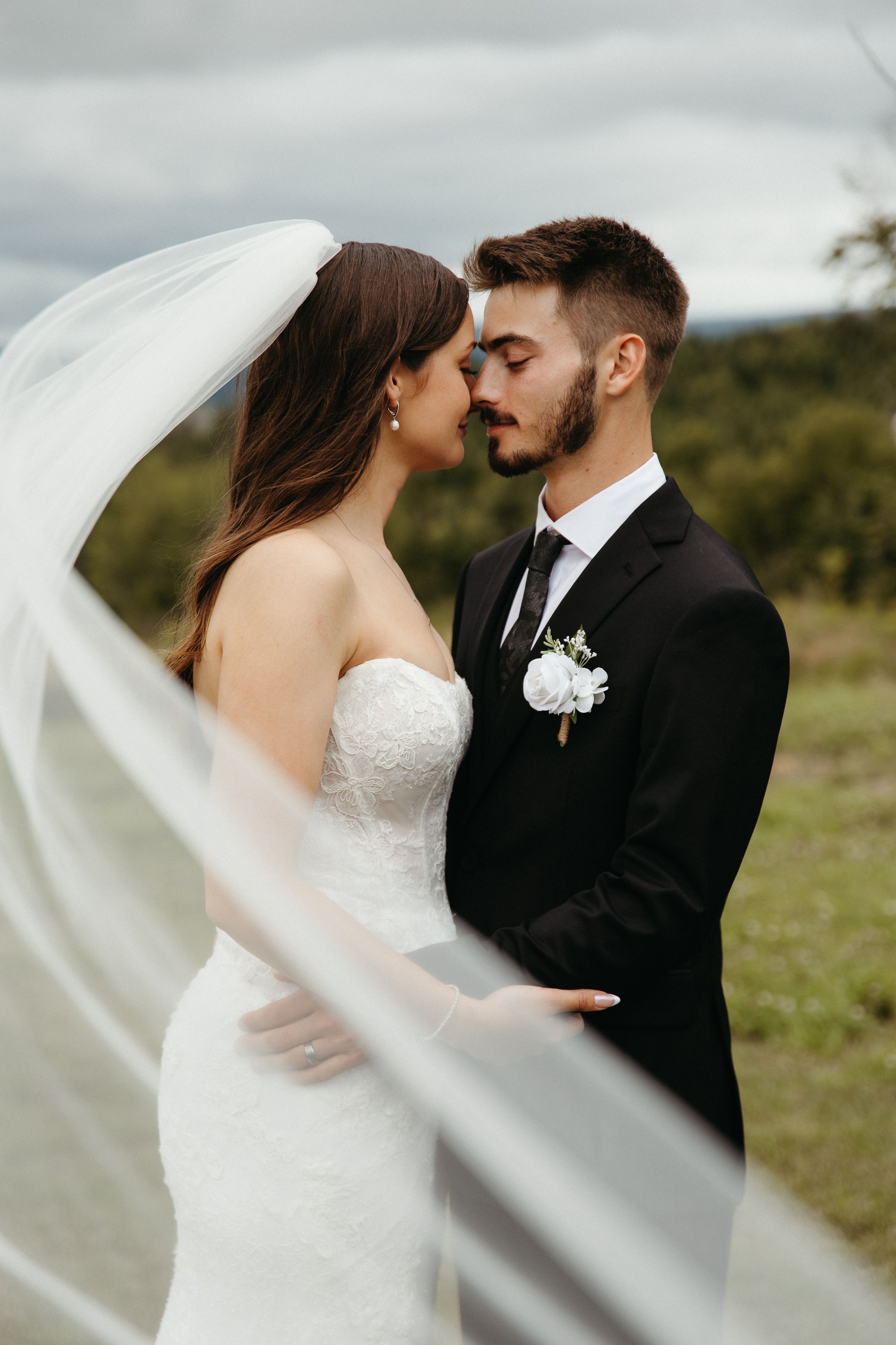 Bride and groom editorial style wedding photography New Brunswick Canada wedding photographer true to life fine art edit romantic classic