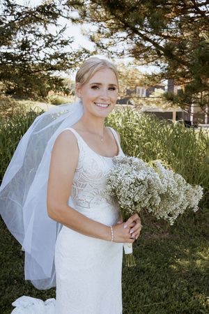 Bridal portraits outdoor summer wedding light and airy timeless wedding photography in Shediac New Brunswick, fine art wedding photographer