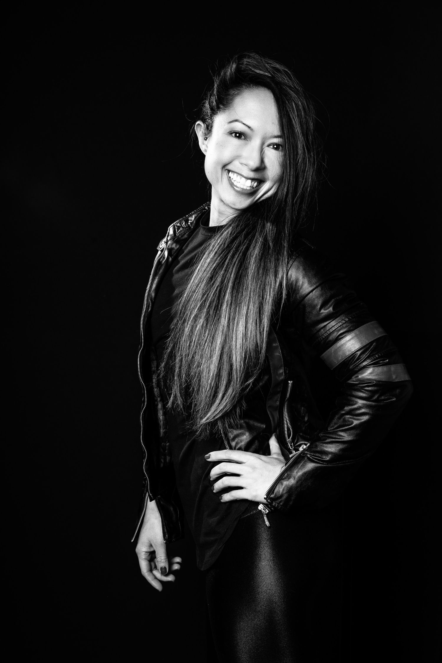 Photograph of Mimi Frank Photography in Edmonton, Alberta, Canada. Mimi Frank specializes in black and white luxury editorial boudoir photos