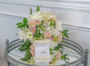 New England wedding and lifestyle photographer.  The Golden Hour Photography Co Wedding Photography
wedding boquet getting ready detail shot
