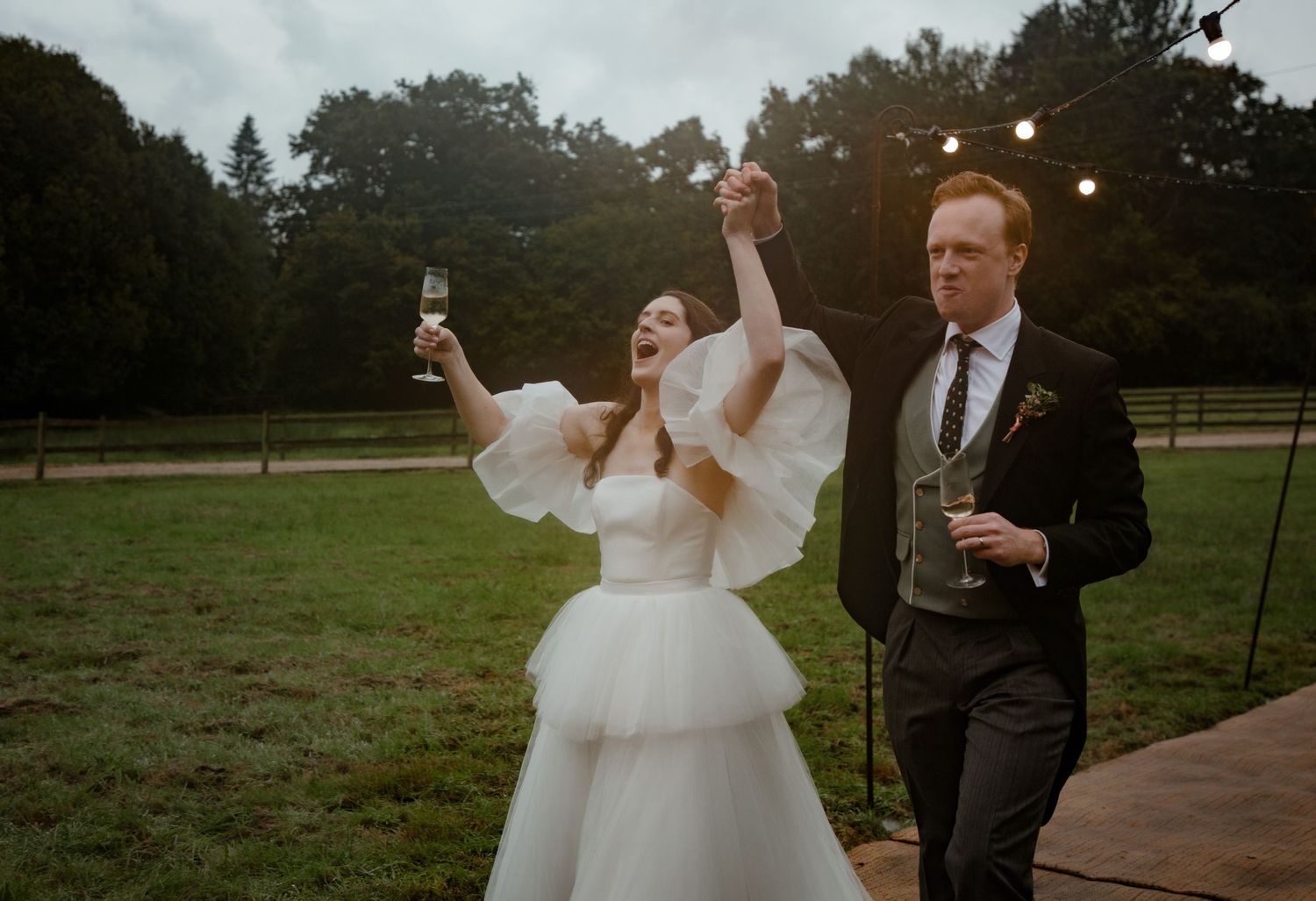 wedding day celebrations champagne bride and groom greetings love luxury photography wedding photography