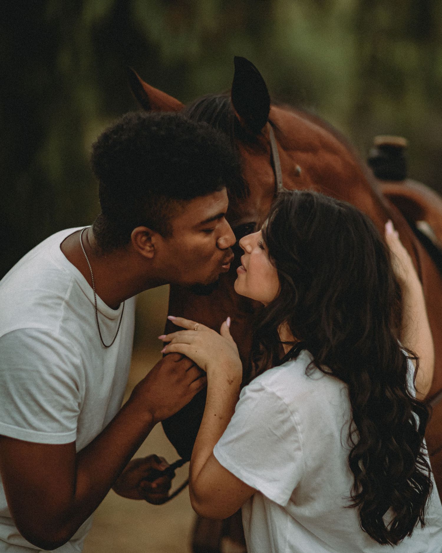 western styled engagement photoshoot in Norco California
