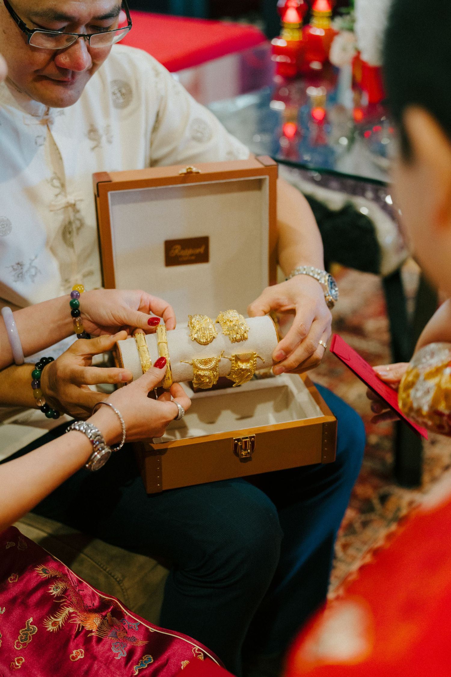 "Traditional wedding tea ceremony at InterContinental Sanctuary Cove"