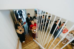 "Traditional tea ceremony at tiffany maley Brisbane wedding location"