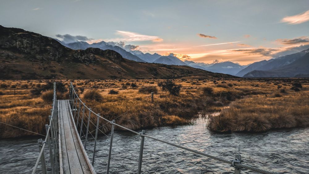 Bridge over a stream