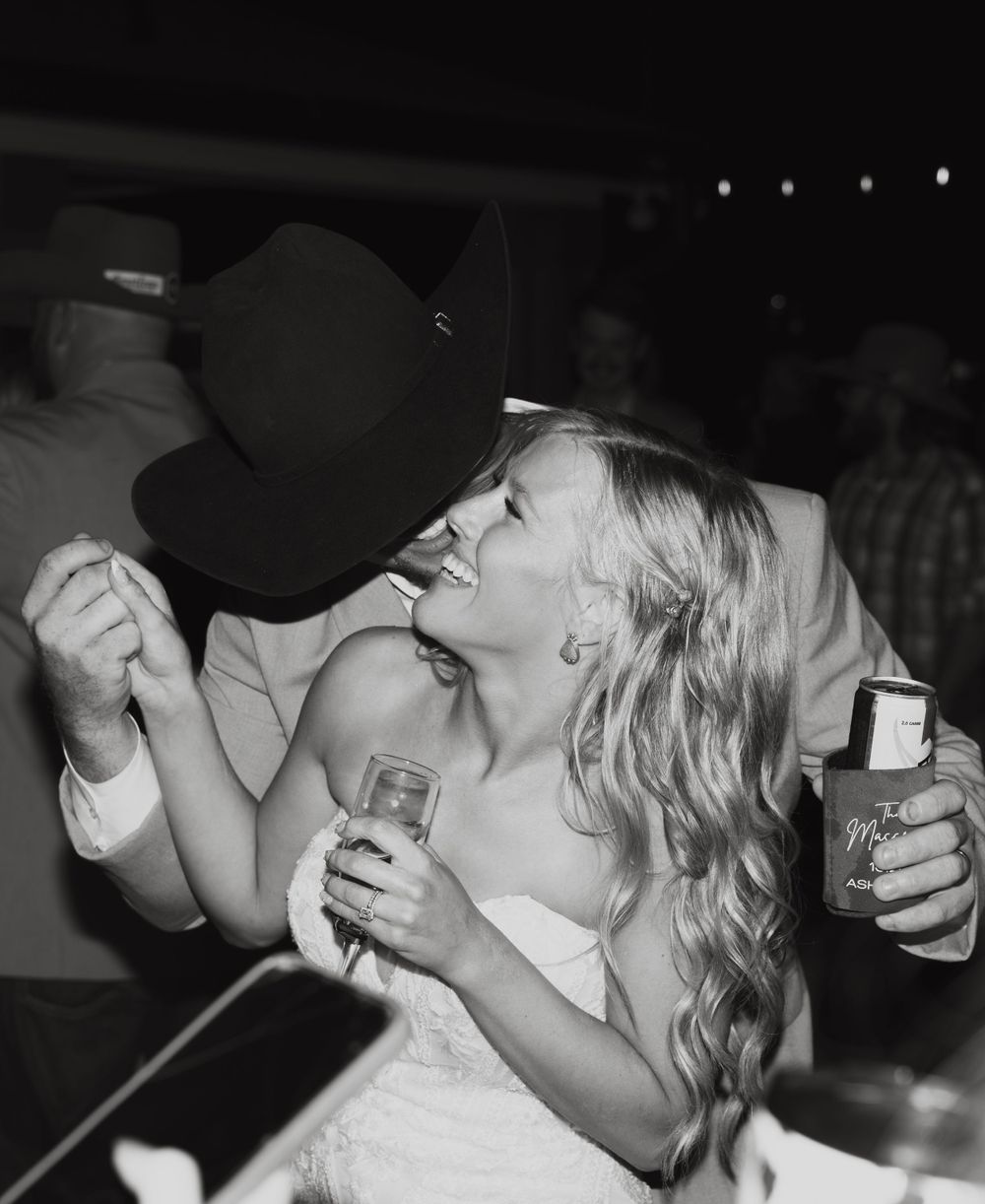 Photograph of the reception at a wedding in Senoia, Georgia