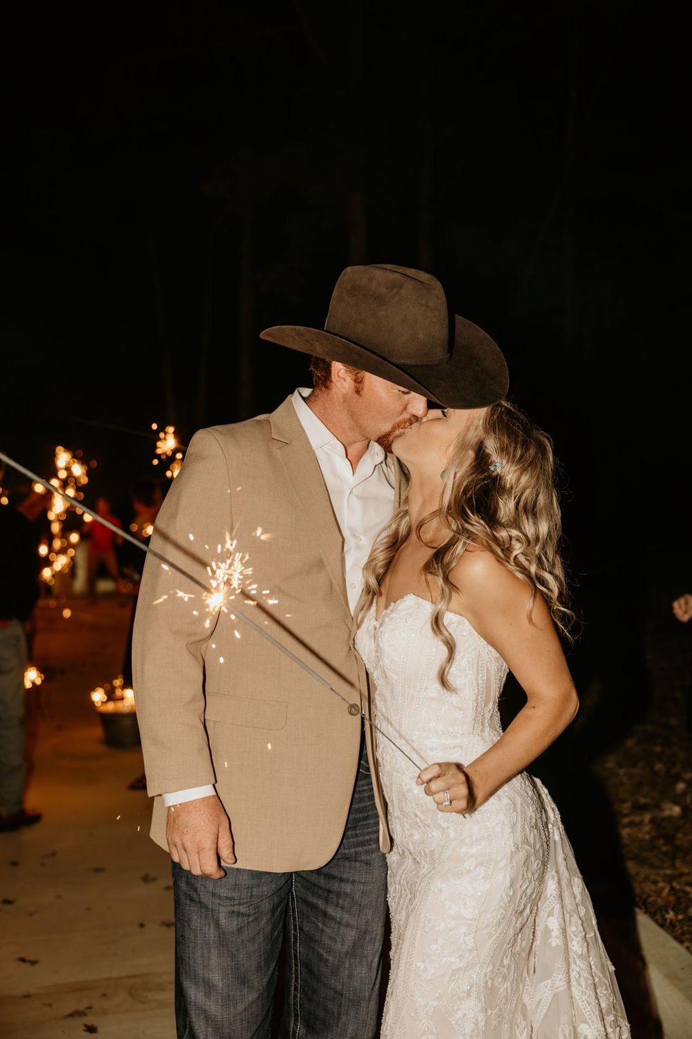 Photograph of the reception at a wedding in Senoia, Georgia.