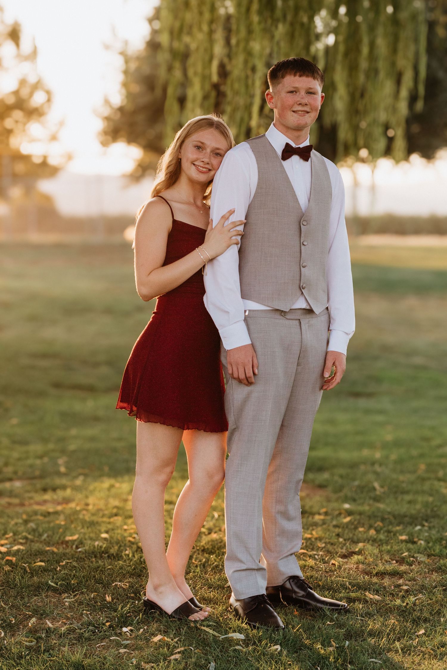 Prom portraits at the Patterson Sports Complex.