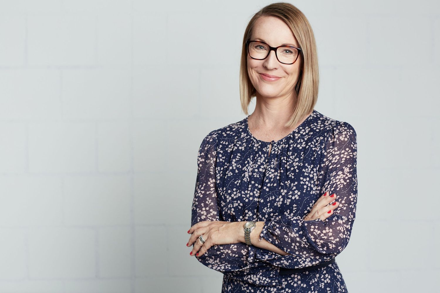 A woman in casual dress