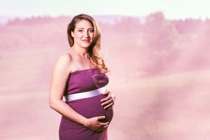 Pregnant woman photoshoot