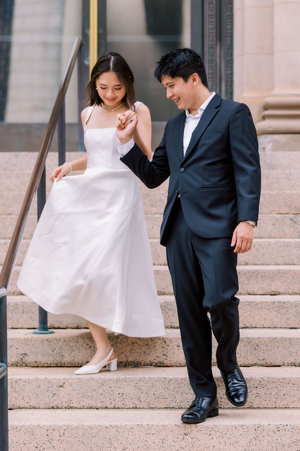 Engagement photos in Downtown Oklahoma City — perfect for couples who love a modern, urban vibe captured by an experienced OKC engagement ph