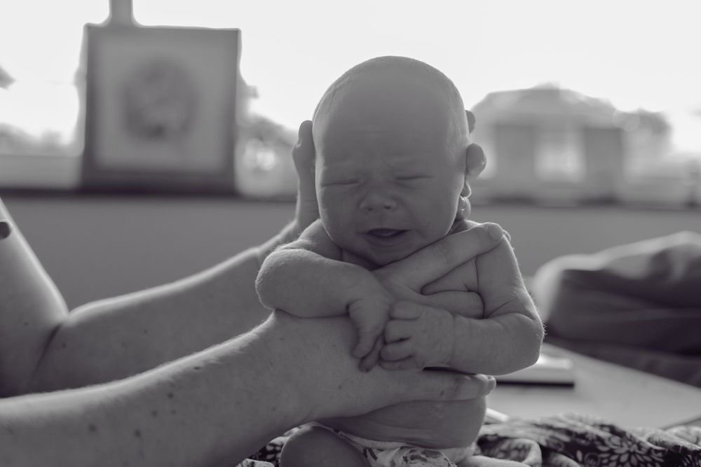 newborn in home birth setting
