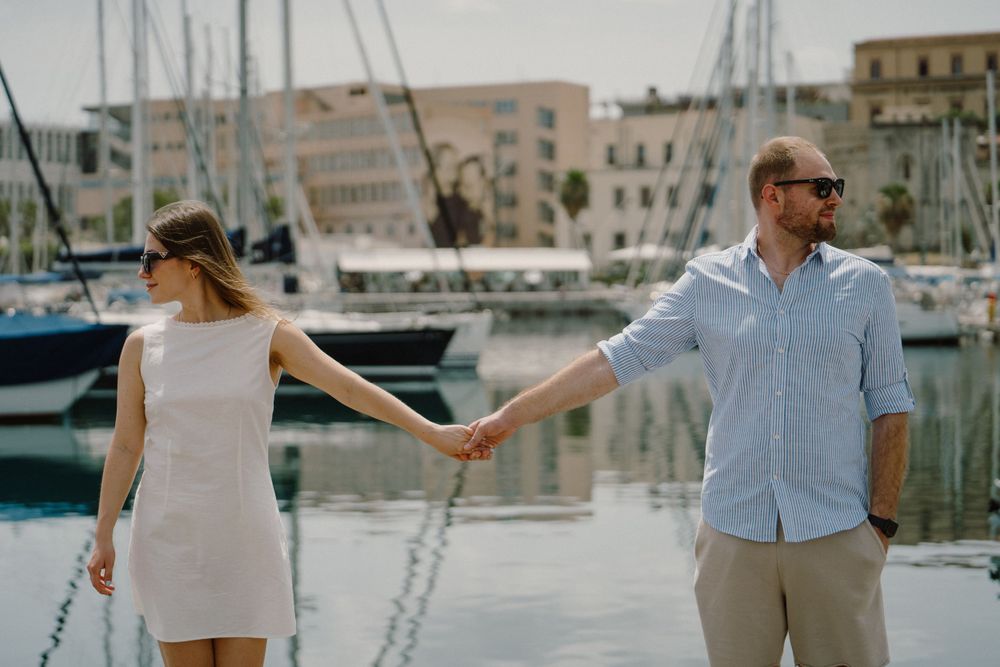 Lifestyle couple shoot in Palermo, Sicily