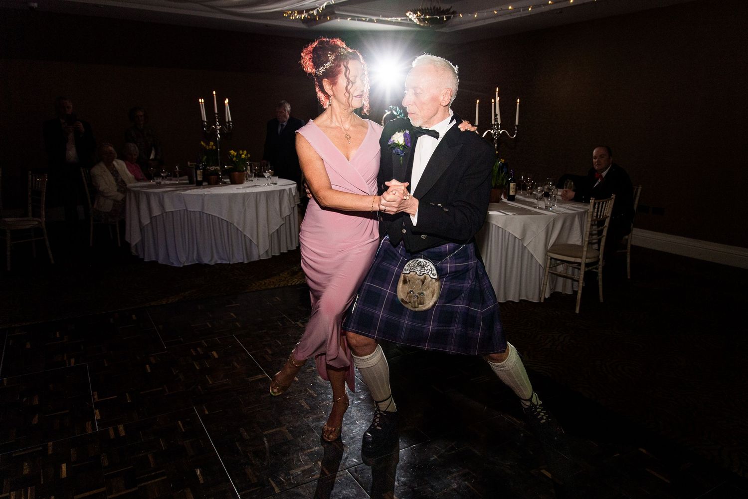 Bride and groom first dance