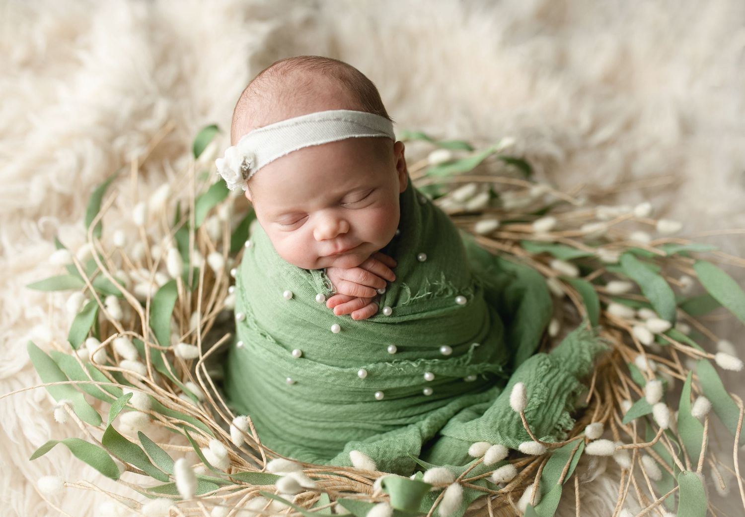 A newborn on a wreath. Greenville sc newborn photographer, Easley sc newborn photographer, Upstate sc newborn photographer