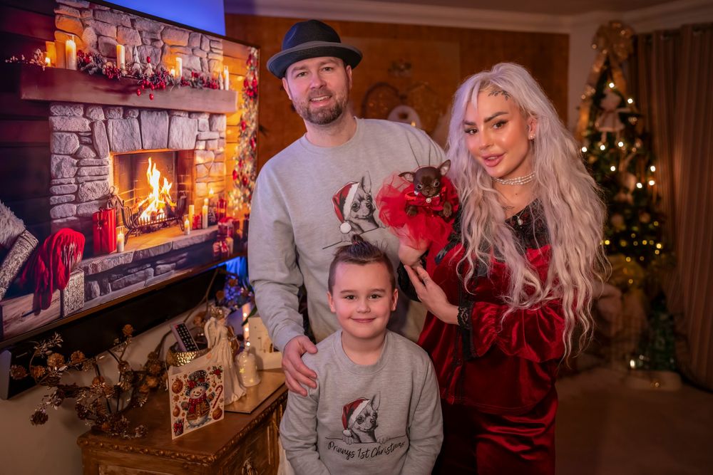 Cozy indoor holiday gathering with warm lighting and festive decorations.
