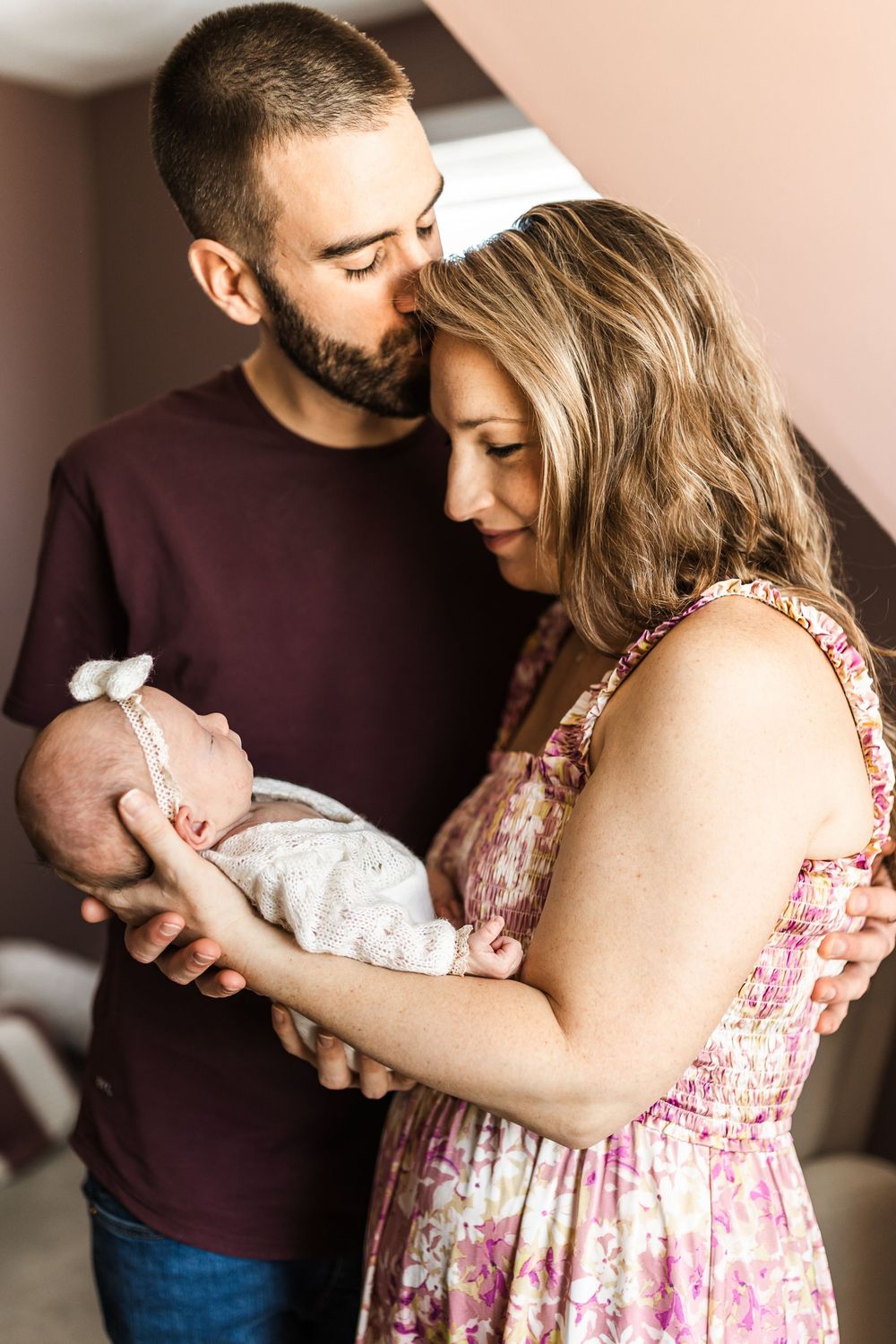 mom and dad with new baby