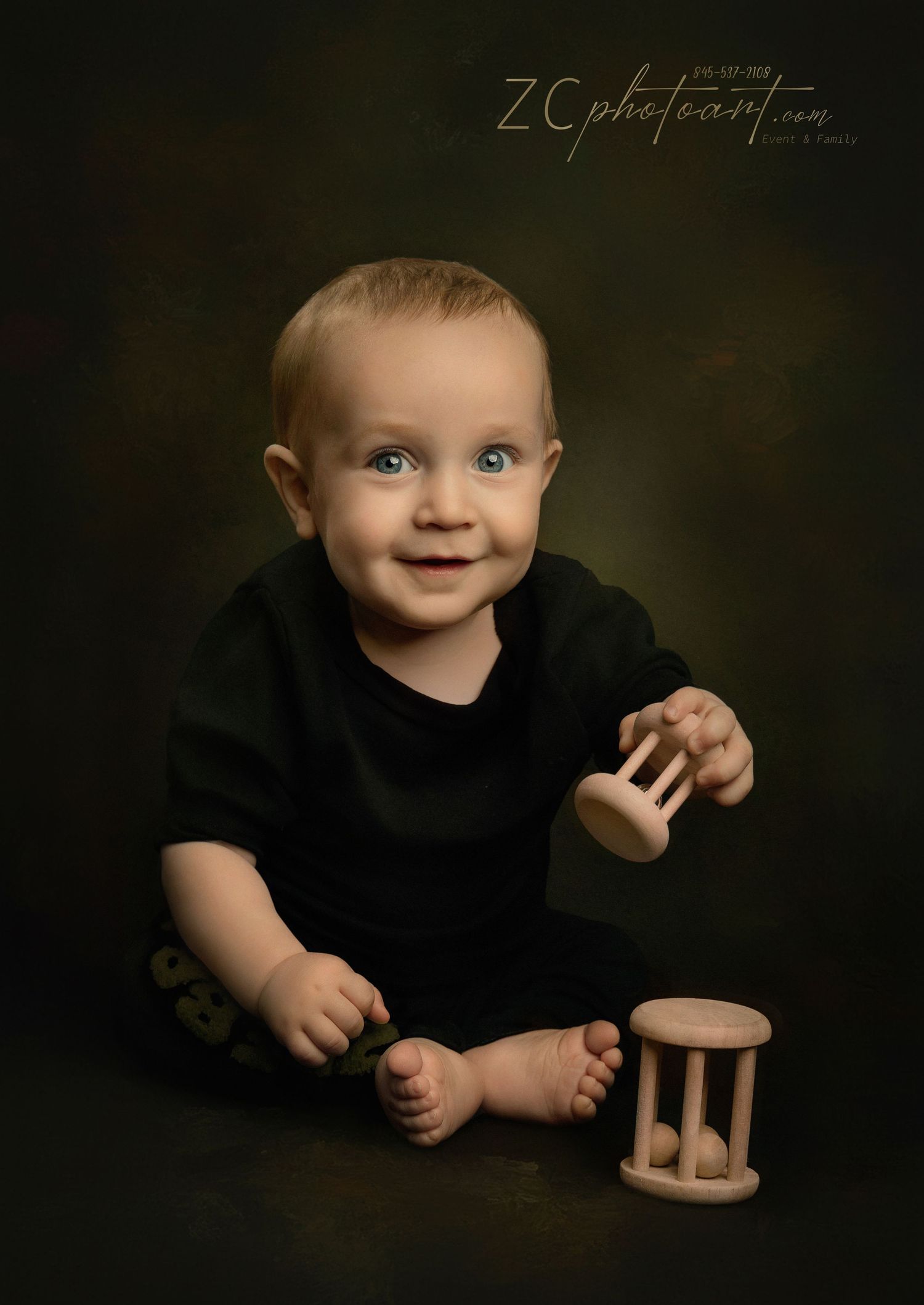 A series of dramatic black and white portraits showing small hands and limbs emerging from darkness against a dark background.