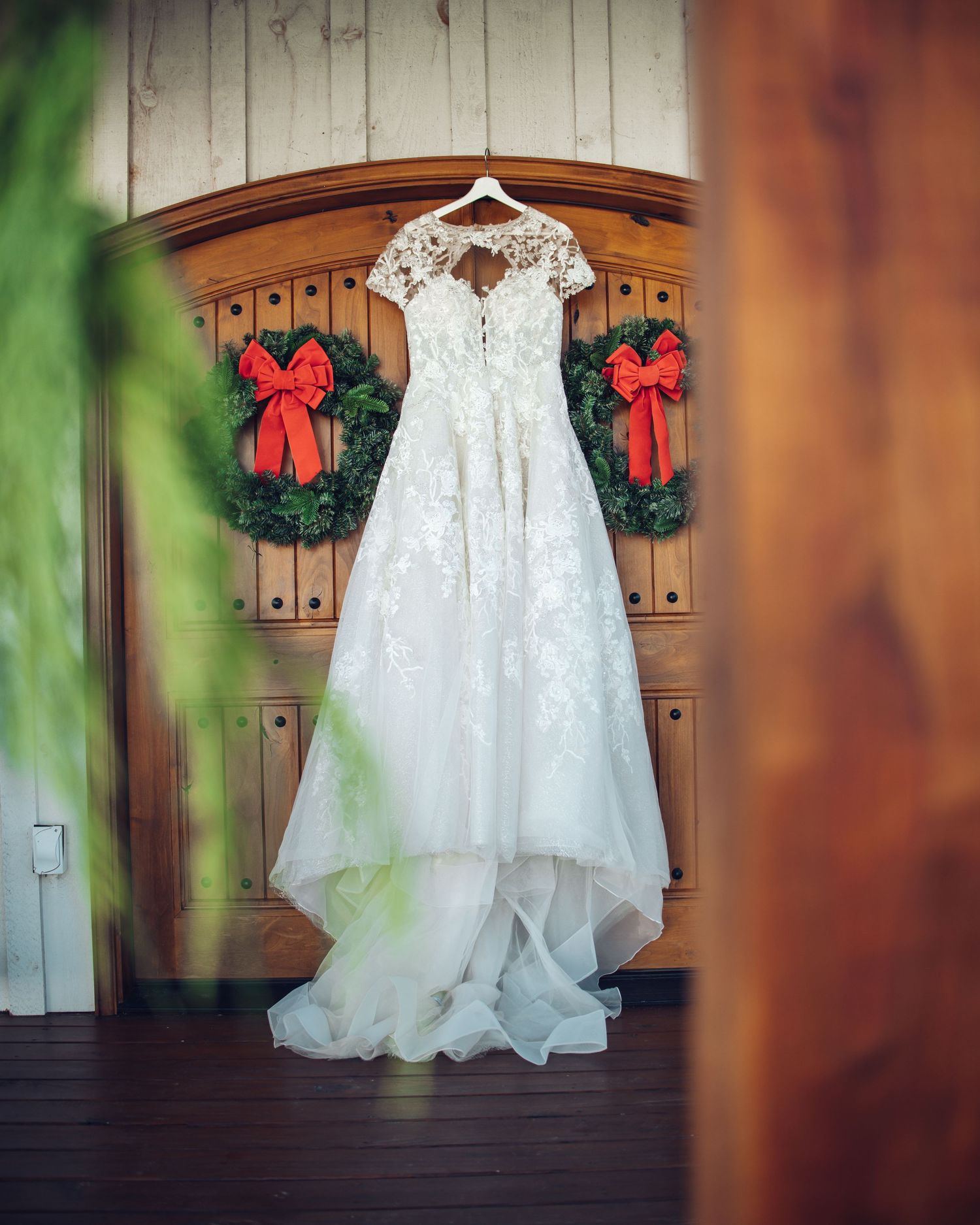Wedding Dress Detail Photo taken at White Chapel Farm and Venue in Hillsville, VA.
