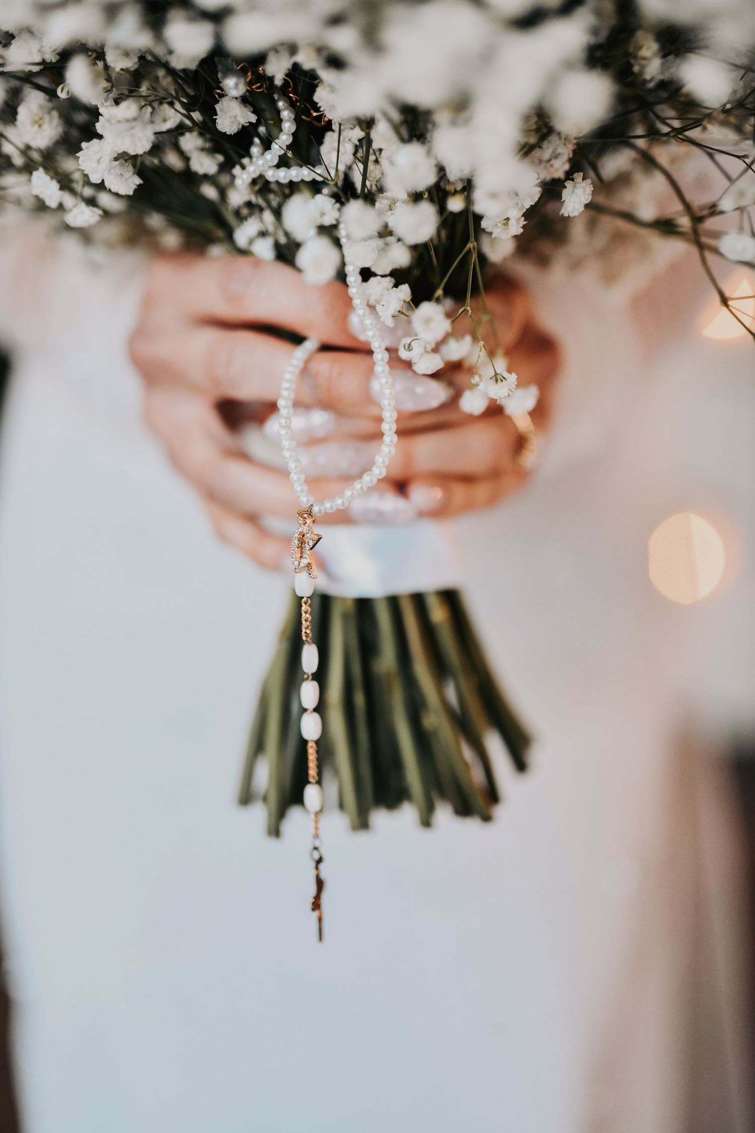 Detail shot of the wedding bouquet with rich textures and romantic Dallas floral design.