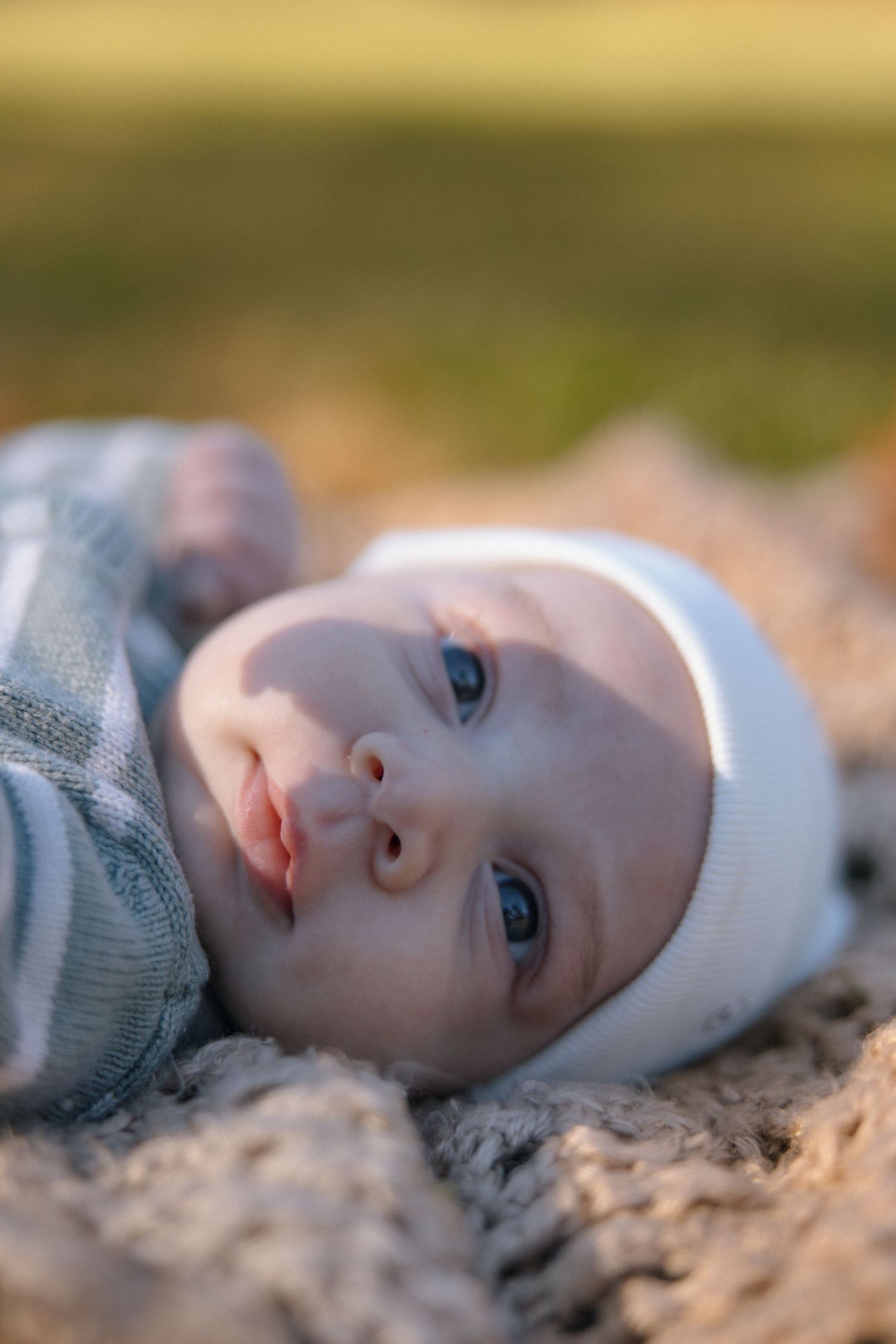 Fall newborn family session