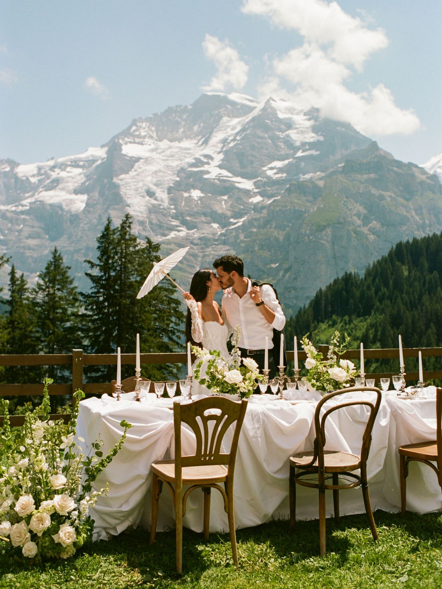 Wedding photographer in the Swiss mountains