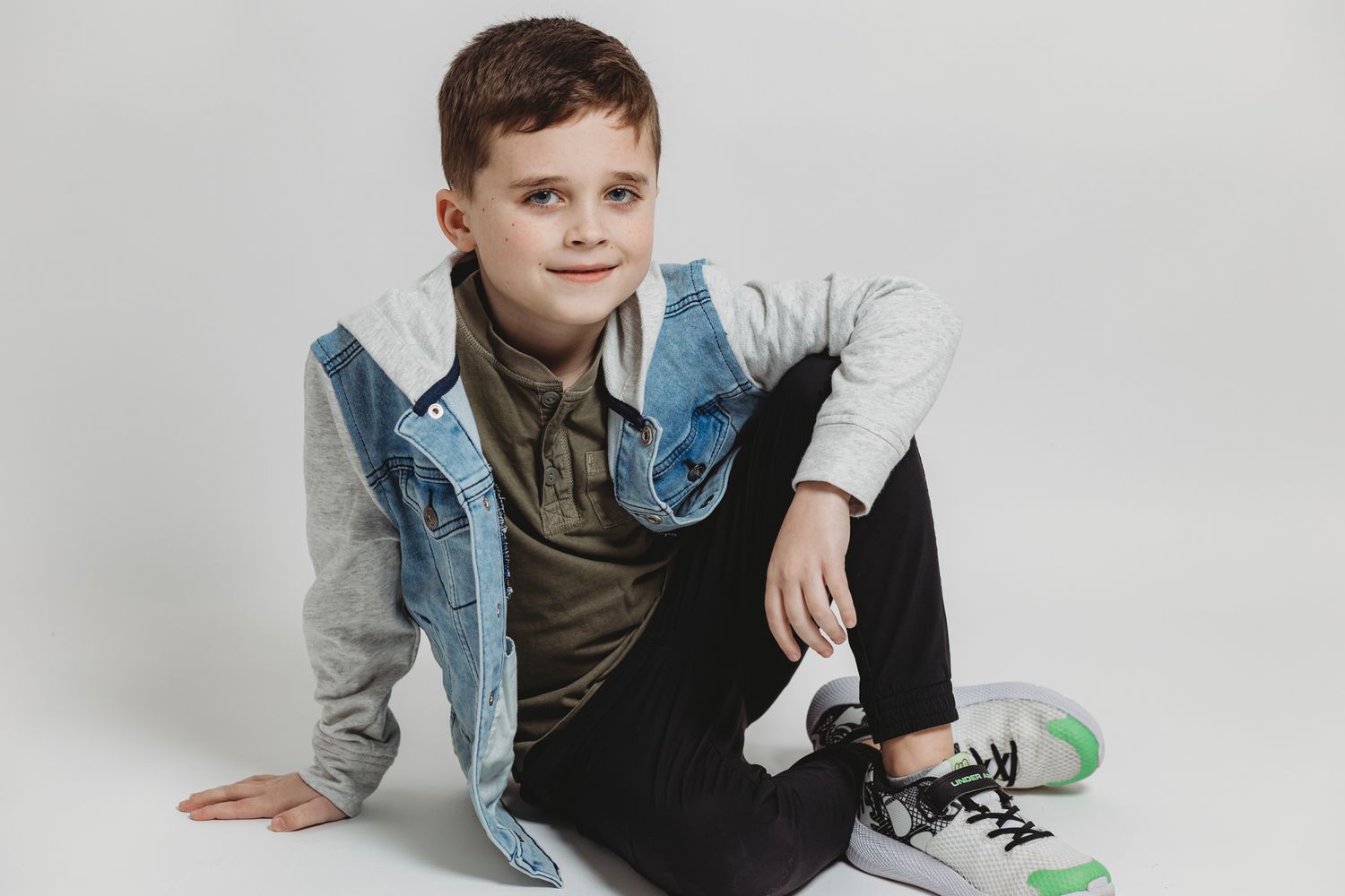 Studio child portraits photography session in Charlotte NC