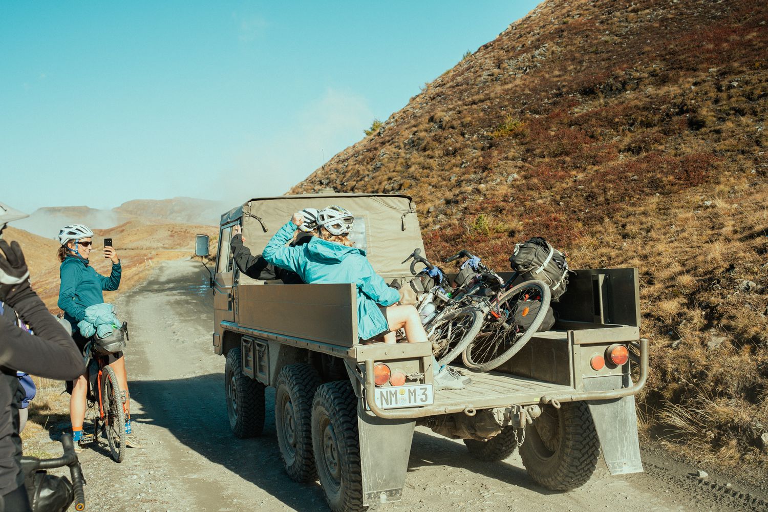 photo lors d'un bivouac de bikepacker