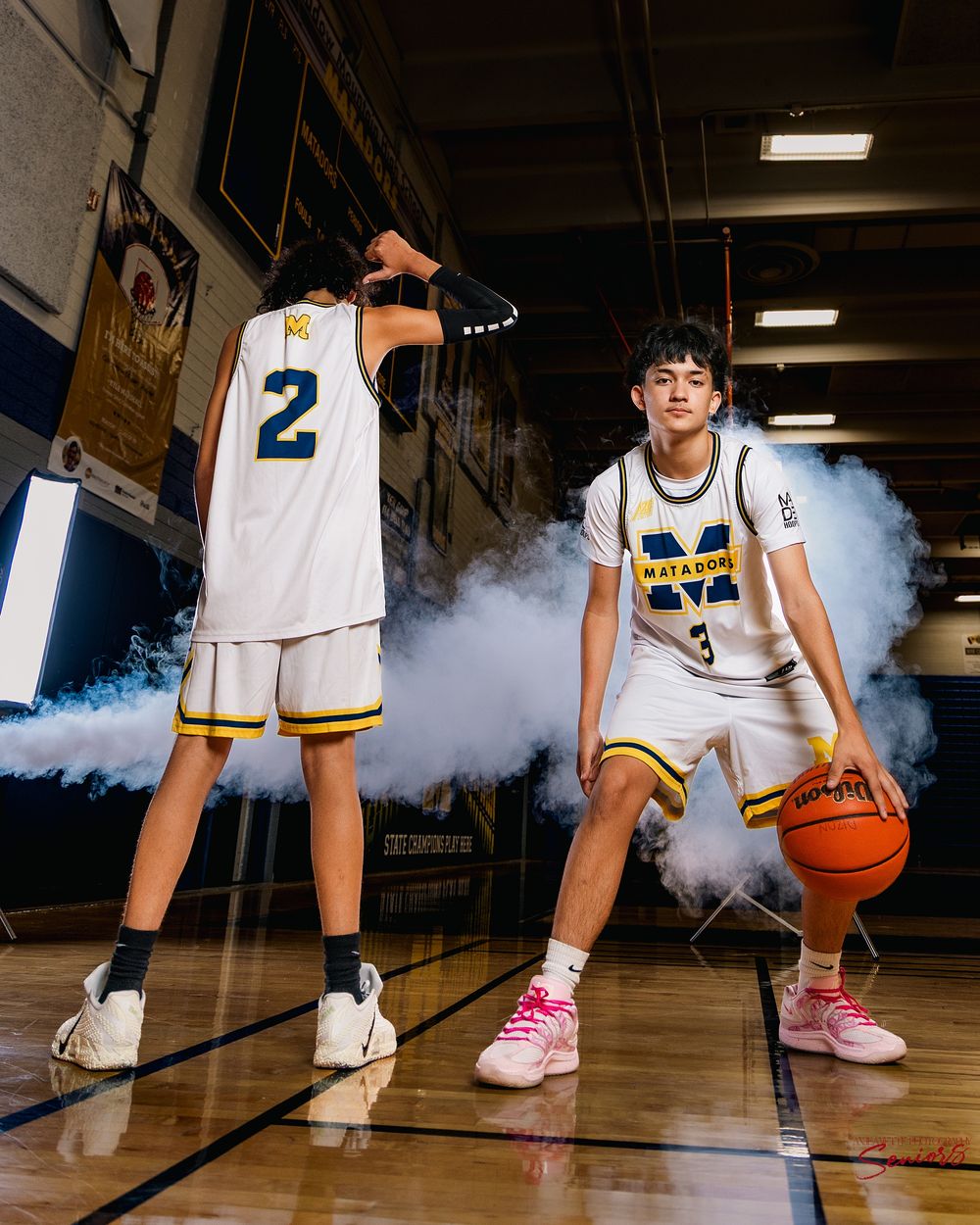 Team Sports Banner Pictures by Anjeanette Photography Graduation High School Seniors AZ Phoenix Arizona